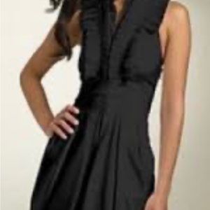 Bcbgmaxazaria black halter mini dress